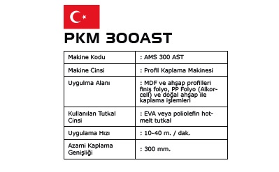 AMS 300AST Profil Kaplama Makinesi  5